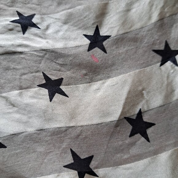 ❤️Echo Vintage 00s Chic Black & Tan Square Silk Scarf - Picture 10 of 10
